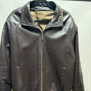 Mens Izod Leather Coat